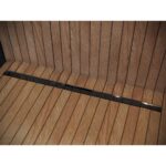 Sprchový žľab Geberit CleanLine 80: L=30-130cm, čierny chróm/brúsený