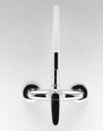 Drezová batéria s elastickým ramenom 150 mm Titania Iris New, biela-chróm