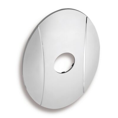 Kryt podomietkového boxu METALIA ovál- chróm