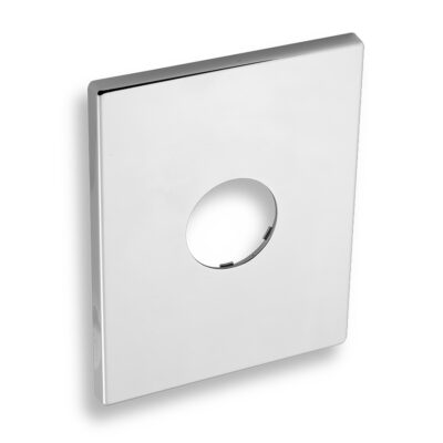 Kryt podomietkového boxu METALIA obdĺžnik, chróm