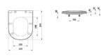 Laufen LUA WC sedátko s poklopom, odnímateľné, spomaľovací mechanizmus, biela