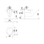 Závesné WC 70 cm Deep by Jika, Rimless, biela