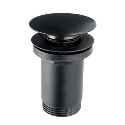 Uzáver výpusti pre umývadlo bez prepadu, čierny