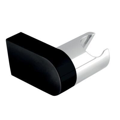 Držiak sprchy pevný otočný, čierna/chróm