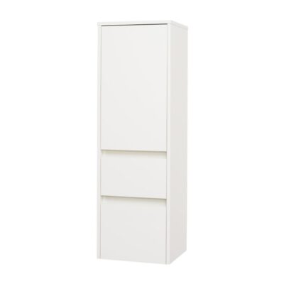 Mereo OPTO Kúpeľňová bočná skrinka 125 cm, pravá, biela