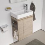 Skrinka pod umývadlo s bočnou policou Laufen PRO S 47x60,5x27,5 cm, dub