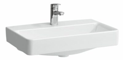 Umývadlo Laufen PRO S 55x38x17,5 cm, bez prepadu/ s otvorom pre batériu,biela