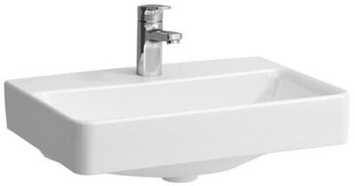 Umývadlo Laufen PRO S 55x38x17,5 cm, bez prepadu/ s otvorom pre batériu, LCC biela