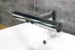 Sušič rúk a automatická vodovodná batéria Jet Dryer AIRTAP guľatá, chróm