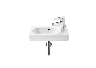 Roca MERIDIAN Umývadielko 45x25 cm, s otvorom pre batériu vpravo/s prepadom, biela