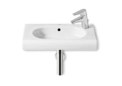 Roca MERIDIAN Umývadlo 55x32 cm, s otvorom pre batériu vpravo/s prepadom, biela