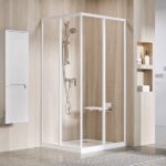 Sprchový kút RAVAK Supernova SRV2-S 100x195 cm, biela/sklo transparent
