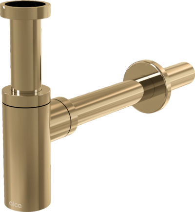 Designový sifón umývadlový DN32, lesklá zlatá