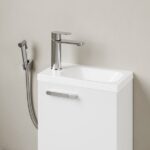 Umývadielko RAVAK Chrome 400x220 mm, s otvorom na batériu vľavo, biela