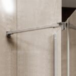 MEREO Novea sprchový kút, R 550, 90 x 90 x 200 cm, pantový, chrom ALU, sklo číre 6 mm