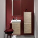 Stredná skrinka Laufen PRO S 35x33,5x100 cm, svetlý dub