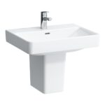 Umývadlo Laufen PRO S 600x465 mm, s otvorom pre batériu/s prepadom, biela