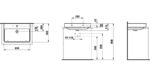 Umývadlo Laufen PRO S 650x465 mm, bez prepadu/s otvorom pre batériu, biela