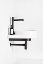 Umývadlo Yard 400 keramické, s otvorom pre batériu/bez prepadu, biela