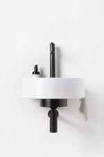 Umývadlo Yard 400 keramické, s otvorom pre batériu/bez prepadu, biela