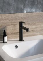 RAVAK Puri Umývadlová stojánková batéria bez výpuste, 190 mm, čierna