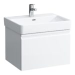 Skrinka pod umývadlo Laufen PRO S 57x45x39 cm, so zásuvkou, biela lesklá