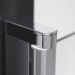 Vaňová zástena obojstranne otvárateľná CI BAE 750/1500 mm, chróm/sklo, číre