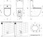 WC kombi Optima RimOff set s doskou SoftClose, biela