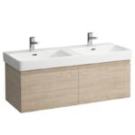 Skrinka pod umývadlo Laufen PRO S 116x45x39,5 cm, s 2 zásuvkami, svetlý dub