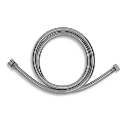 Sprchová hadica, plastová, 150 cm, striebornošedá, GREY/150,0