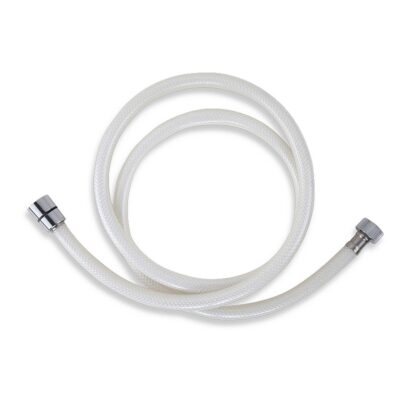 Plastová hadica NOVASERVIS 150 cm, biela/chróm, PVC/155,1