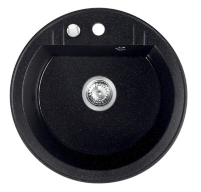 Granitový drez s prepadom 51 cm, grafit