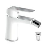 Nobless Tina Bidetová batéria s odpadovou súpravou, biela/chróm