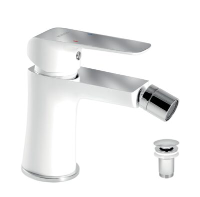 Nobless Tina Bidetová batéria s odpadovou súpravou, biela/chróm