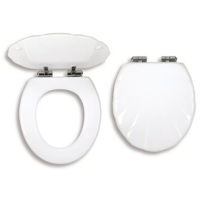 Prestige WC sedátko MDF, tvarované drevo, biela