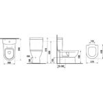 Set Jika MIO Kombiklozet s WC doskou, biela