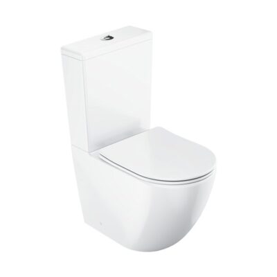 WC kombi Optima RimOff set s doskou SoftClose, biela