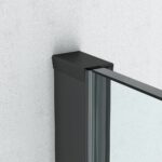 Sprchová zástena Walk in AI TWF 1100x2000 mm, čierny elox/sklo Transparent