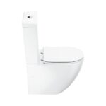 WC kombi Optima RimOff set s doskou SoftClose, biela