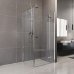 Mereo NOVEA Sprchový kút 90 cm, štvorec, pravý, chróm ALU/sklo, číre 6 mm