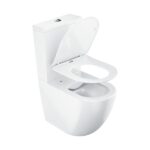 WC kombi Optima RimOff set s doskou SoftClose, biela