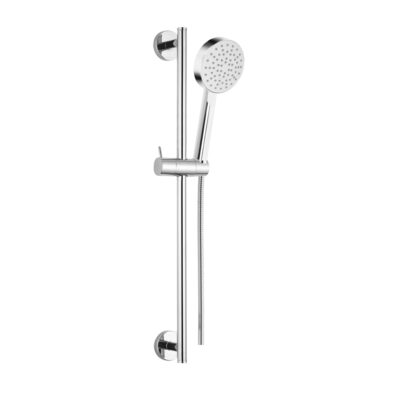 Sprchová súprava SOLID, jednopolohová sprcha, dvojzámková, nerez. hadica, chróm