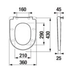 WC doska s poklopom CUBITO STYLE, biela