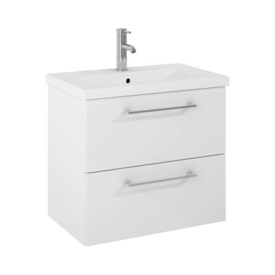 Skrinka pod umývadlo 60 cm Jika PONTA, 2 zásuvky, biela