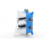 Podomietková batéria s boxom 3 vývody METALIA 54, chróm