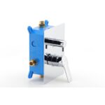 Podomietková batéria s boxom 3 vývody METALIA 54, chróm