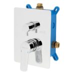 Podomietková batéria s boxom 2 vývody METALIA 54, chróm