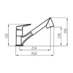 Drezová teleskopická batéria METALIA 54, chróm