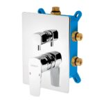 Podomietková batéria s boxom 3 vývody METALIA 58, chróm