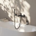 Sprchová hadica 150 cm, čierna z odolného plastu